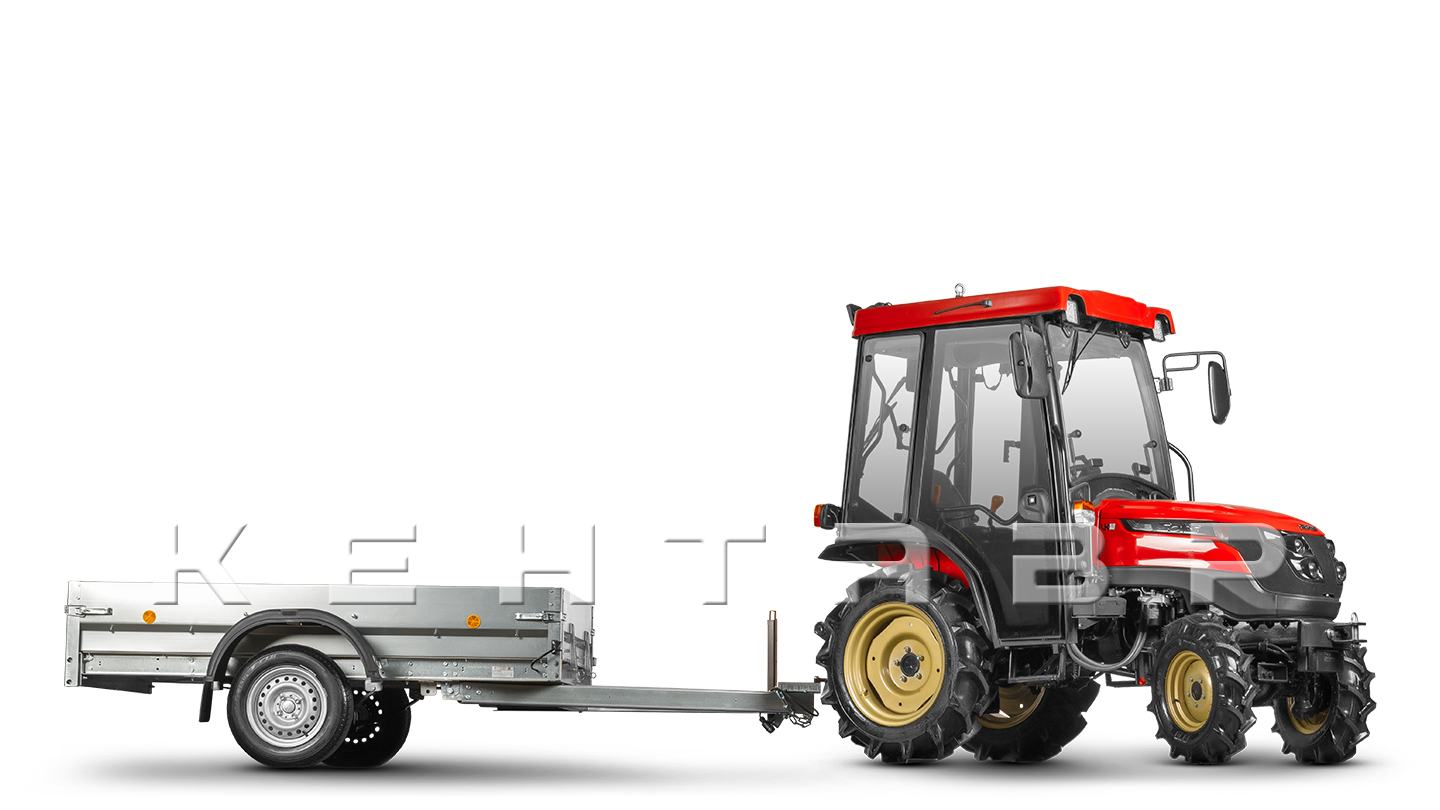 Прицеп Flagman | Флагман ПТТ — 0,5-0,7 с ПТС к мини-трактору (универсальный)