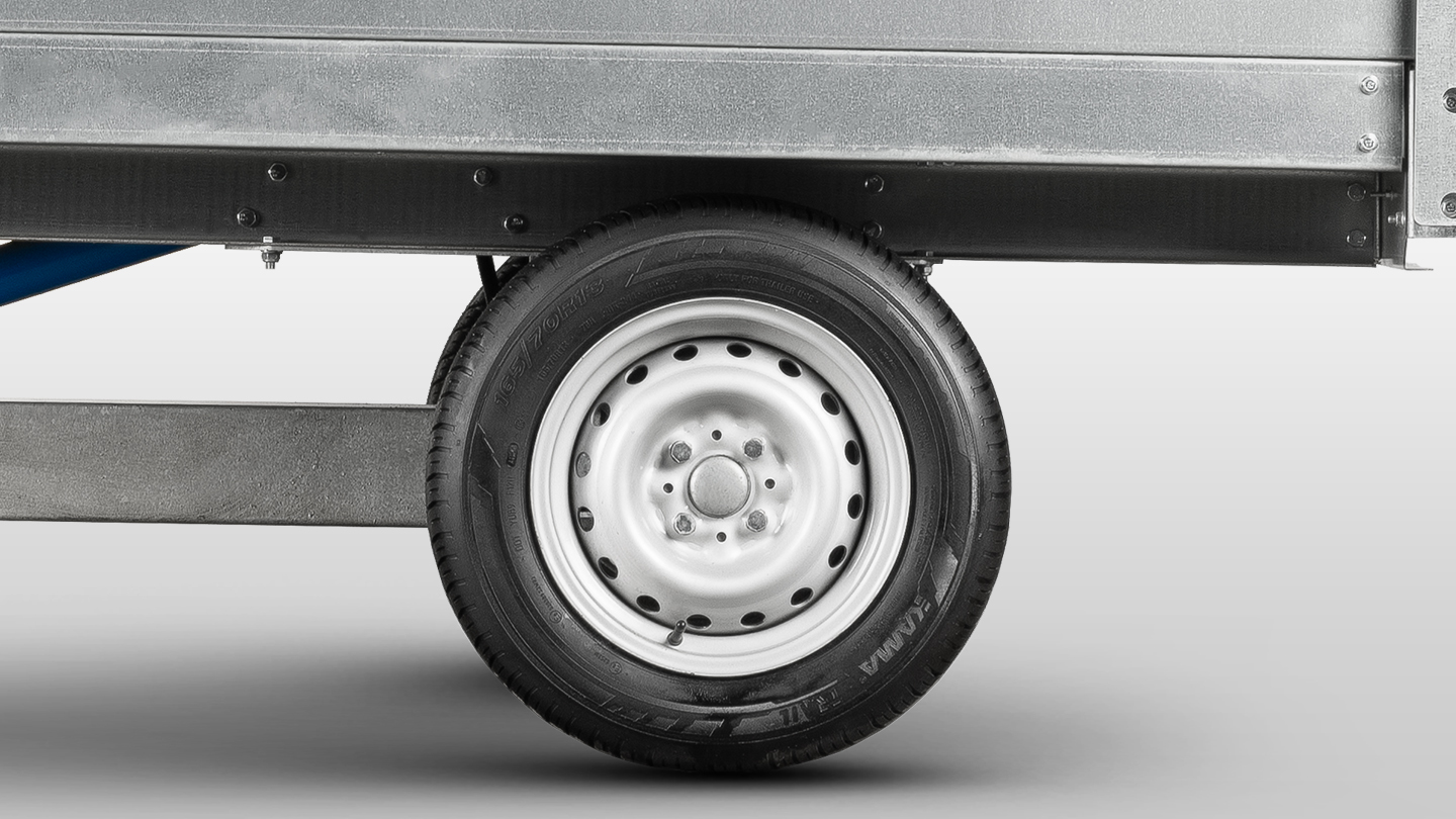 Прицеп Flagman | Флагман C/ПТТ — 1,0 с ПСМ к мини-трактору (самосвальный) 0